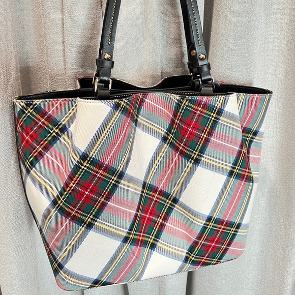 White Tartan Flynn Dooney & Bourke NWT - Picture 6 of 6